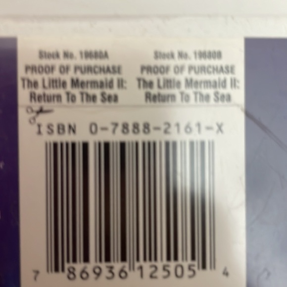 The Little Mermaid II Return to the Sea- VHS Movie - 2000 Animated Disney Movie - Picture 4 of 5